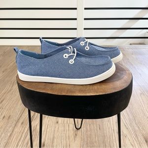 NWT 6.5 7 7.5 8 8.5 9 9.5 10 blue and white slip on loafer sneakers